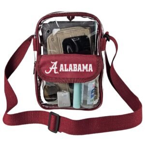 Crossbody Clear Bag 10 Inch Pouch for Valuables - Games, Graduations, Concerts – NCAA Stadium Approved