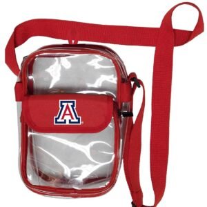 Crossbody Clear Bag 10 Inch Pouch for Valuables - Games, Graduations, Concerts – NCAA Stadium Approved