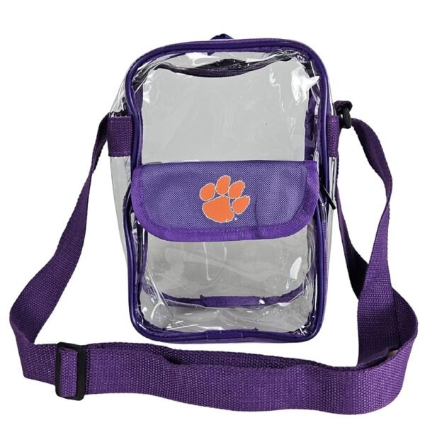 Crossbody Clear Bag 10 Inch Pouch for Valuables - Games, Graduations, Concerts – NCAA Stadium Approved