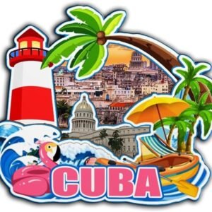 Cuba Magnet Fridge Magnet Wooden 3D Landmarks Travel Collectible Souvenirs Decoration Handmade -4504