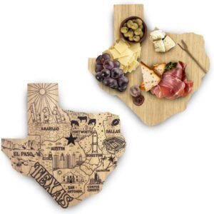 Cutting Board – Texas Bamboo Cutting Boards for Kitchen - Home Gifts for Housewarming to Use as Decorative Cutting Boards and a Charcuterie Boards