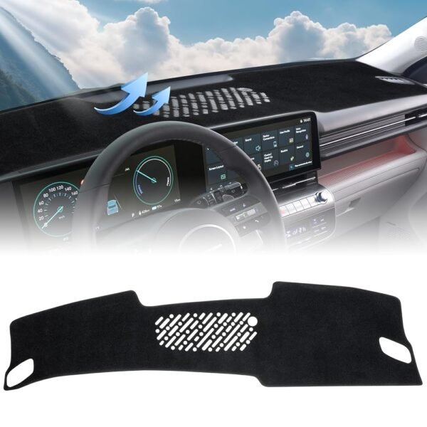 Dash Cover Compatible with Hyundai Kona 2024 2025 Dashboard Cover Mat for Pad Custom Car Dashboard Interior Accessories Ornament