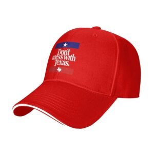 Dont Mess with Texas Baseball Cap Men Women Dad Hats Sun Hats Adjustable Trucker Hat Cowboy Hat Black