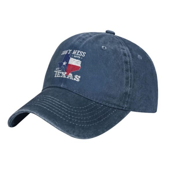 Dont Mess with Texas Cowboy Hat Men Vintage Baseball Cap Women Dad Hat Sun Hat Adjustable Trucker Hat Black