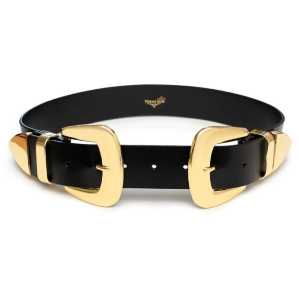 Double Buckle Western Waist Belt for Women – Boho Cowgirl Waist Belt – Belt for Dresses, Country Concert Outfits