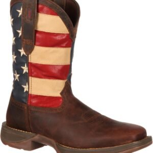 Durango Men's Patriotic Pull-On Western Flag Boots Brown