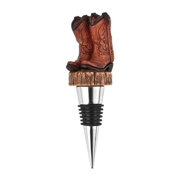 Foster & Rye Cowboy Boot Bottle Stopper, Rustic Western Bottle Topper for Whiskey, Bourbon, and Wine, Great for Holidays, Weddings, and Housewarmings, Perfect Gifts for Men &...