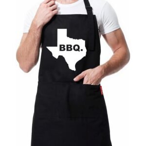Funny Aprons for Men - Texas BBQ Apron - Texas Aprons for Men with Pockets - Mens Apron Cooking BBQ Gift for Father’s Day/Birthday