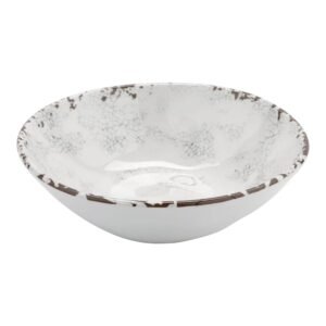 GET B-18-FM Melamine Irregular Shaped Salad Bowl, 16 Ounces, French Mill (Set of 12)