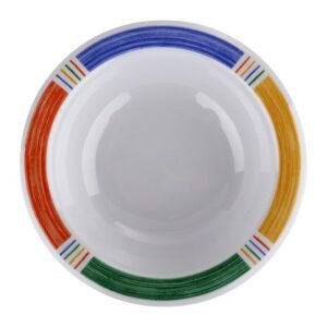 GET B-454-BA Melamine Narrow Rim Fruit/Dessert Bowl, 4.5 Ounce, Diamond Barcelona (Set of 12)