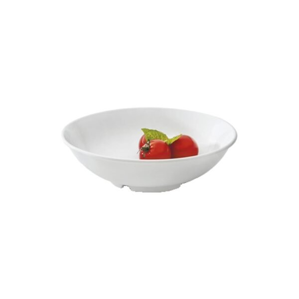 G.E.T. B-48-DW, Diamond White Collection, White 1.9 qt. Melamine Bowls (Pack of 12)