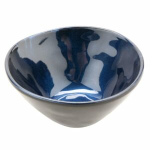 GET B-8-CSB Melamine Irregular Shaped Fruit Bowl, 8 Ounce, Blue (Set of 12)