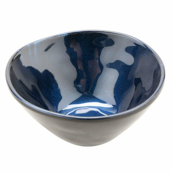 GET B-8-CSB Melamine Irregular Shaped Fruit Bowl, 8 Ounce, Blue (Set of 12)