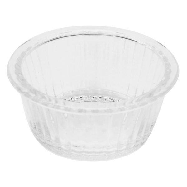G.E.T. ER-001-CL 1 oz. Fluted Ramekin, Break Resistant, San, Clear (Pack of 12)