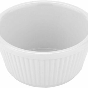 G.E.T. F-635-W White 3 oz. Fluted Ramekin, Break Resistant, White (Pack of 12)
