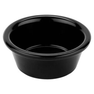 G.E.T. RM-203-BK 1.5 oz. Black Melamine Sauce Cup, Break Resistant, Ramekins (Pack of 12)