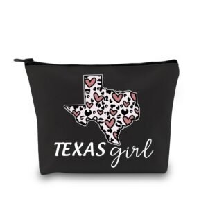 GJTIM Texas Gift Bag Texas Lone Star State Gift Proud Texan Gift Texas Makeup Zipper Pouch Bag