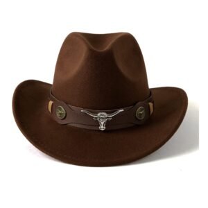 Gossifan Classic Womens Western Cowboy Cowgirl Hats with Wide Belt
