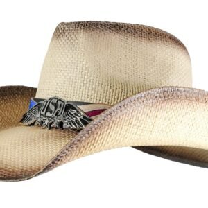 grinderPUNCH Western Outback Cowboy Hat Men's Women's Style Classic Straw Western Cowgirl Hat