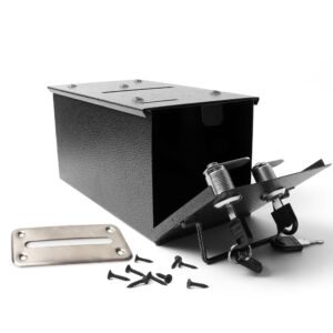 GSE Games & Sports Expert Casino/Home Custom Poker Table Steel Rake Toke Drop Box with Money Bill Drop Slot or Acrylic Money Plunger Paddle for Poker, Blackjack, or Other Casino...