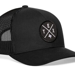 HAKA State City Trucker Hat for Men & Women, Adjustable Baseball Hat, Mesh Snapback, Sturdy Outdoor Black Golf Hat