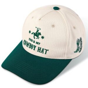 JaGely Western Trucker Hat Vintage Funny Vodka Trucker Hat Retro Embroidered Cowboy Cap Adjustable Country Cap for Women Men