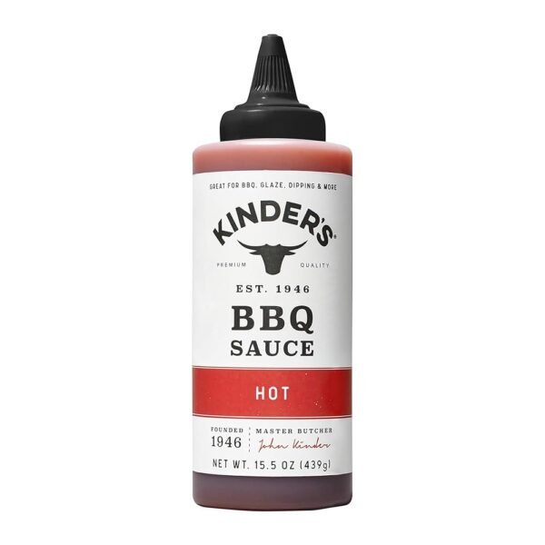 Kinder's, Hot Barbeque Sauce, 15.5 Ounce