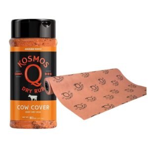 Kosmos Q Cow Cover Steak Seasoning Rub & Kosmos Q Pink Butcher Paper