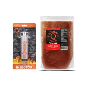 Kosmos Q Dirty Bird BBQ Rub & Kosmos Q Meat Marinade Injector (2 oz)