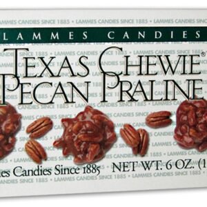 Lammes Candies Texas Chewie Pecan Praline (Pack of 2), 6 Oz. Ea.
