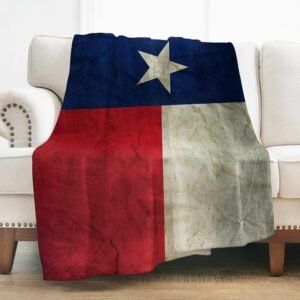 Levens Texas Flag Throw Blanket Gifts for Women Girls Boys, Retro Decor for Couch Bed Sofa Travelling Camping, Birthday Christmas Soft Cozy Lightweight Blankets for Kids Adults...