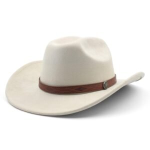 LIDHAY Cowboy Hat for Women Men Wide Brim Cowboy Cowgirl Hats Western Suede Cattleman Cowboy Hats