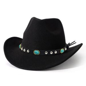 Lisianthus Felt Wide Brim Western Cowboy Hat for Men & Women