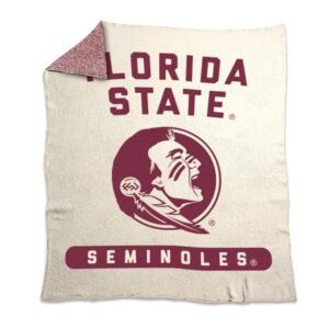 Logo Brands NCAA Luxe Dreams Blanket -Ultra-Soft & Cozy Plush Prime Fleece – 60” x 70” – Team Color Logo – Durable & Warm for Tailgating, Couch, or Game Day