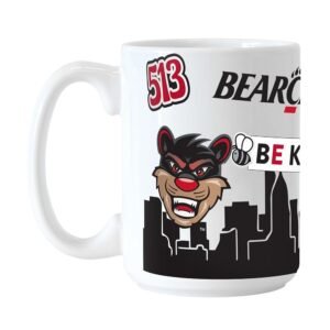 Logo Brands NCAA Native 15 oz Ceramic Coffee Mug - All Over Campus & Local Icons Design, Microwave Safe, Bold Team Colors- Gift For Alumni & Students
