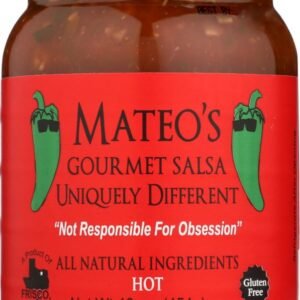 Mateo's Gourmet Salsa 16 Oz (Pack of 2) (Hot) by Mateo's