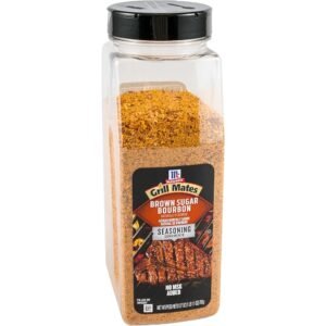 McCormick Grill Mates Brown Sugar Bourbon Seasoning, 27 oz - One 27 Ounce Container of Brown Sugar Bourbon Seasoning Made of Molasses, Red Bell Peppers, and More for Steak,...