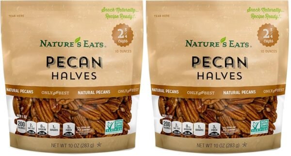 Nature's Eats, Pecan Halves, 10 Ounce (Pack of 2)