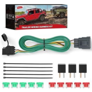Nilight 4 Pin Trailer Wiring Harness Kit 56245 Vehicle Side Custom for 2013 2014 2015 2016 2017 Buick Enclave Chevrolet Traverse GMC Acadia Limited Hitch Factory Tow Package...