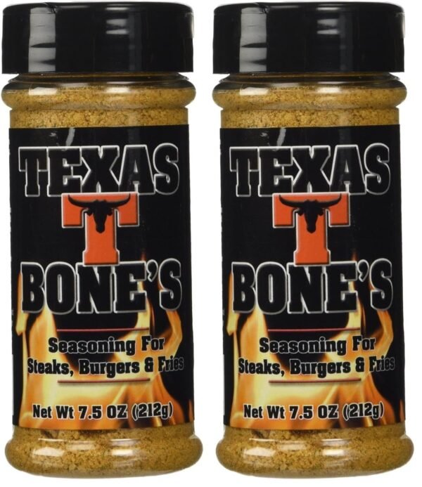 Oakridge BBQ Texas T-Bones Rub and Seasoning for Steaks, Burgers and Fries 7.5 Ounce (Pack of 2)