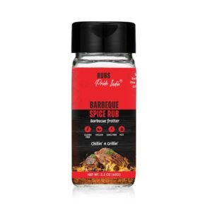 PACK of 6 - BBQ Rub 2.3 oz (65 gm) w/Convenient Dual Sifter Cap Sweet Smoky Spicy taste Used for Grilling Barbecuing Roasting Marinating Seasoning for Stir Fry Chicken Ribs...