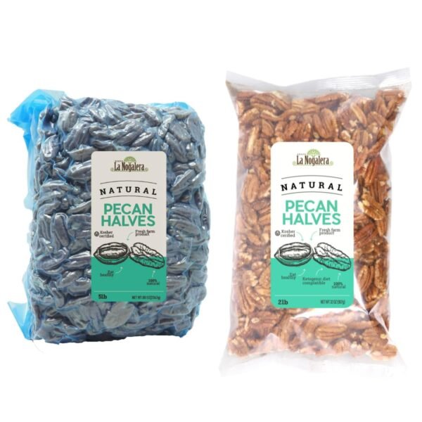 Pecan Halves Bundle â€“ 2 lb + 5 lb Bags (7 lbs Total) | Fresh Premium Conventional Pecans | Bulk Natural Nuts for Baking, Snacking & Cooking