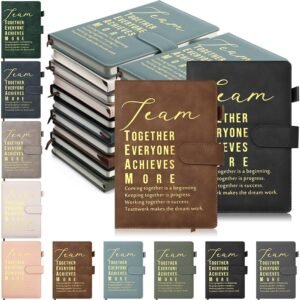 Roowest 20 Pcs Employee Appreciation Gifts A5 Leather Notebooks May You Proud of the Work Journals Bulk Thank You Gifts for Team Teachers Coworker Volunteers Social Worker(10...