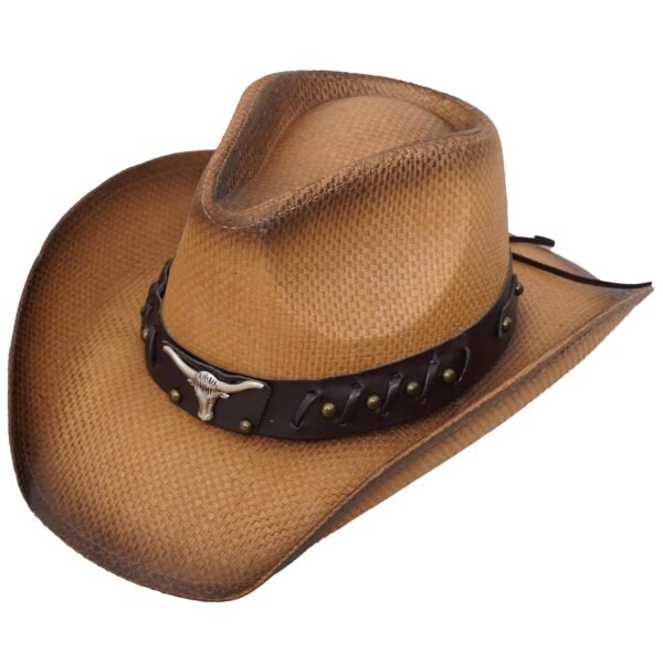 SoJourner Bags Men & Women's Cowboy Cowgirl Hat - Western Hats for Women, Adjustable Cowboy Hat Men with Wide Brim