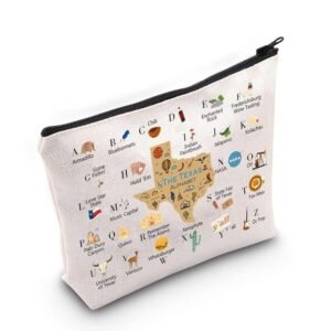 Texas Makeup Zipper Pouch - Travel Gift Bag for Moving to Texas