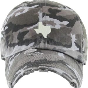 Texas Map Vintage Baseball Cap Embroidered Cotton Adjustable Distressed Dad Hat