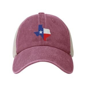 Texas Mesh Cowboy Hat Men Vintage Baseball Cap Summer Sun Hats Women Trucker Hat Dad Hats Black