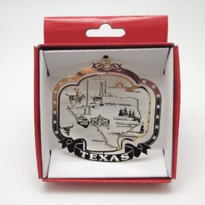 Texas State Christmas Ornament Souvenir Gift Dallas San Antonio Houston Austin +More by Nations Treasures