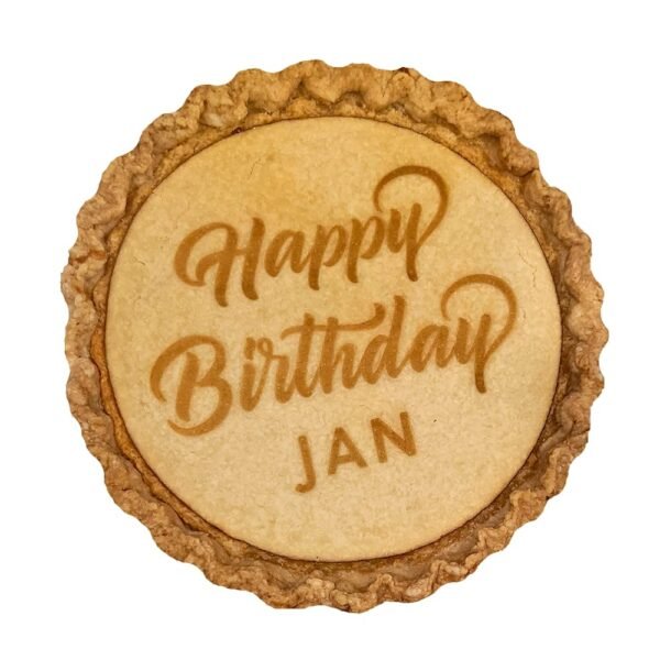 Texas Talking Pies Custom Engraved Pie