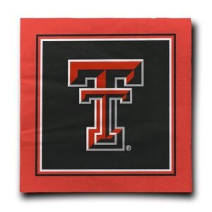 Texas Tech Red Raiders I Luncheon Napkins – Officially Licensed 2-Ply Party Napkins for Tailgates & Game Day Events – Pack of 16 by Westrick